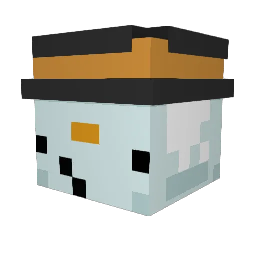 Charleez Minecraft avatar head, 3D render