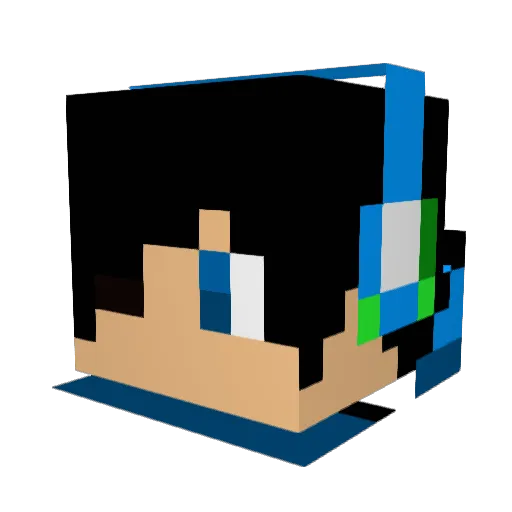 CharleneD Minecraft avatar head, 3D render