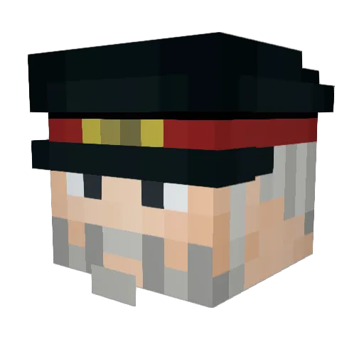Charles86_64 Minecraft avatar head, 3D render