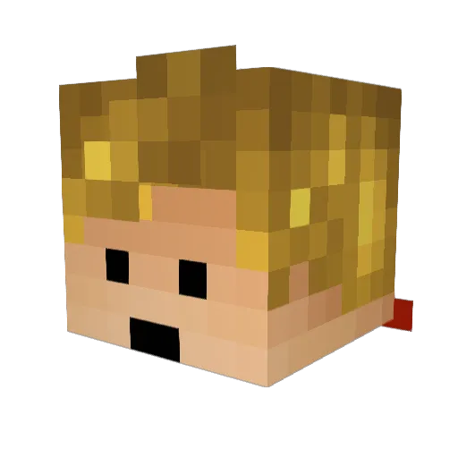 CharlesIC Minecraft avatar head, 3D render