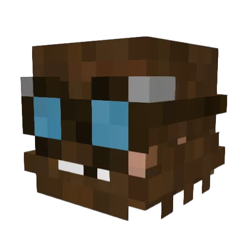CharlesMoon Minecraft avatar head, 3D render