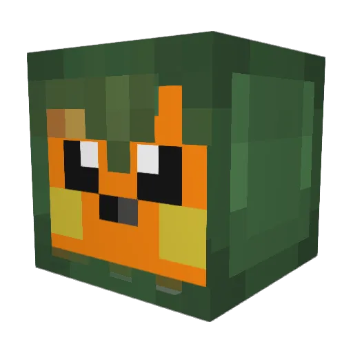 CharlesTIS Minecraft avatar head, 3D render
