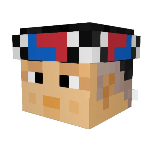 Charlesworth10 Minecraft avatar head, 3D render
