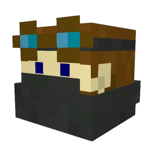 Charleyiscool Minecraft avatar head, 3D render