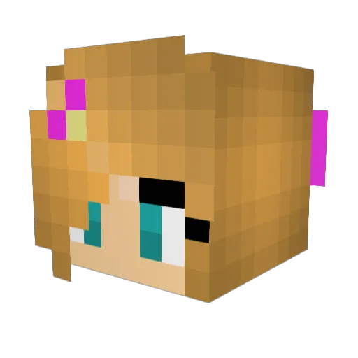 Charli3Beanz Minecraft avatar head, 3D render