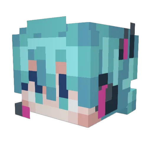 CharliBarley19 Minecraft avatar head, 3D render