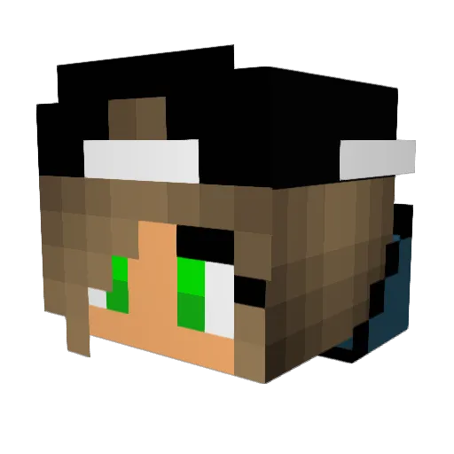 CharliPlayz1 Minecraft avatar head, 3D render