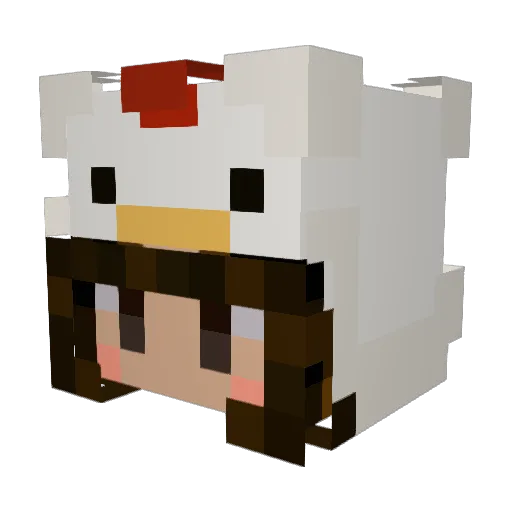 Charlie0928 Minecraft avatar head, 3D render