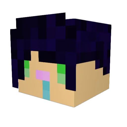 Charlie0_0 Minecraft avatar head, 3D render