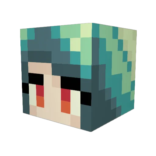 Charlie2497 Minecraft avatar head, 3D render