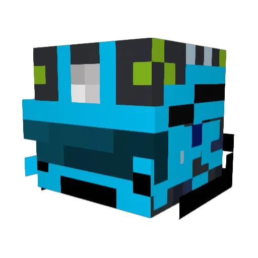 Charlie7451 Minecraft avatar head, 3D render