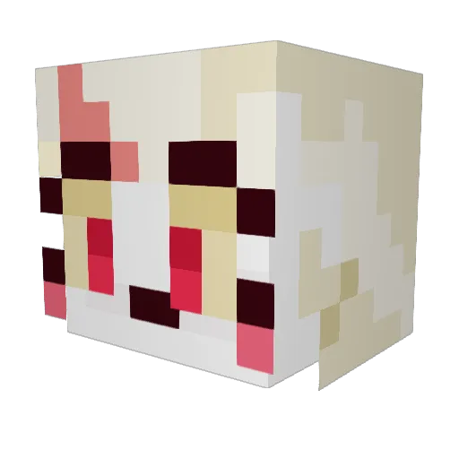 Charlie842 Minecraft avatar head, 3D render