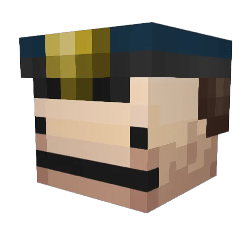 Charlie9243 Minecraft avatar head, 3D render