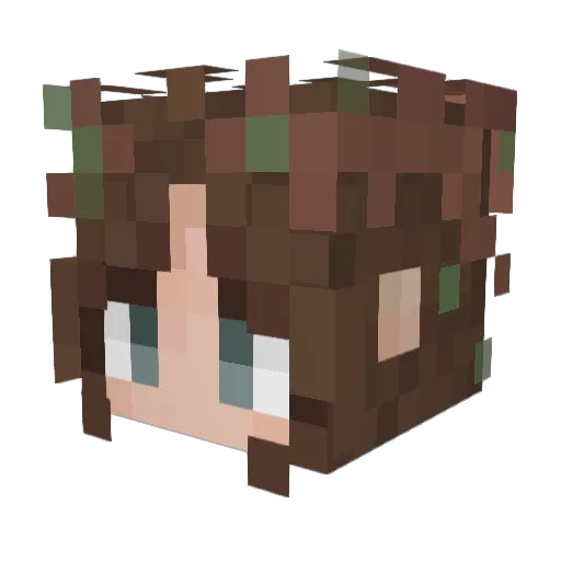 CharlieBear0526 Minecraft avatar head, 3D render