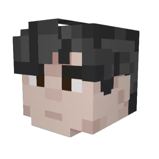 CharlieCheapland Minecraft avatar head, 3D render