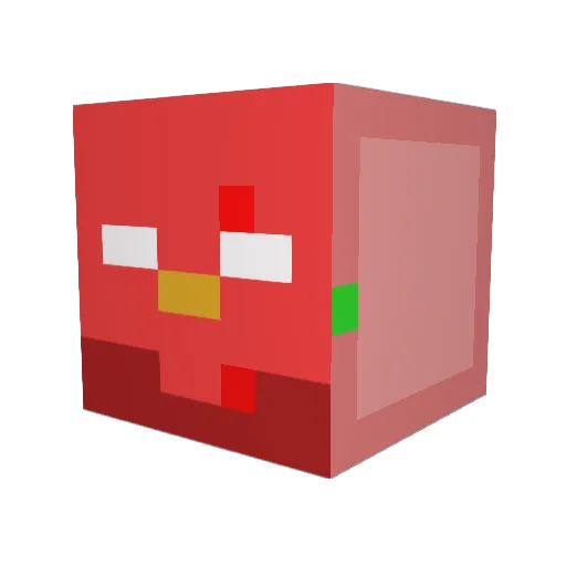 CharlieCow92 Minecraft avatar head, 3D render