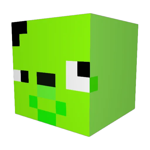 CharlieDee12 Minecraft avatar head, 3D render