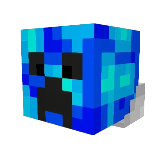 CharlieDimond Minecraft avatar head, 3D render