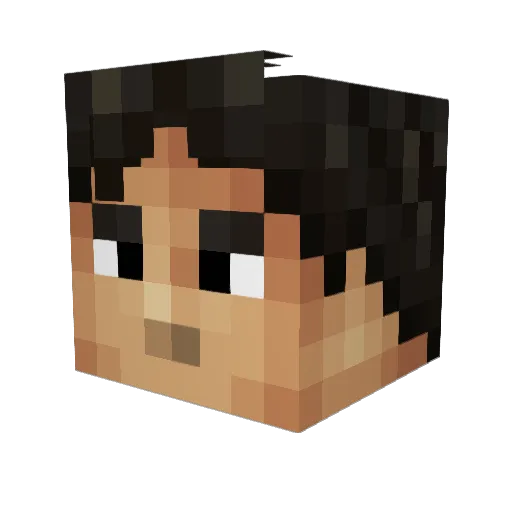 CharlieHarper Minecraft avatar head, 3D render
