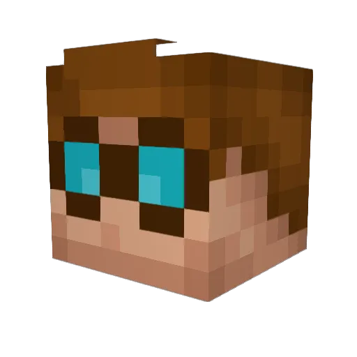 CharlieLove2702 Minecraft avatar head, 3D render
