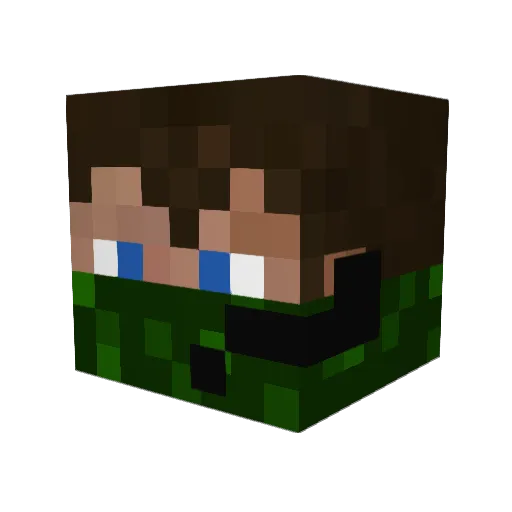 CharlieMiller694 Minecraft avatar head, 3D render