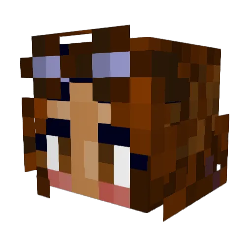 CharlieOscar_ Minecraft avatar head, 3D render