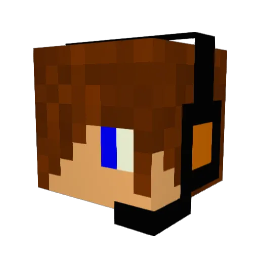 CharliePoon Minecraft avatar head, 3D render