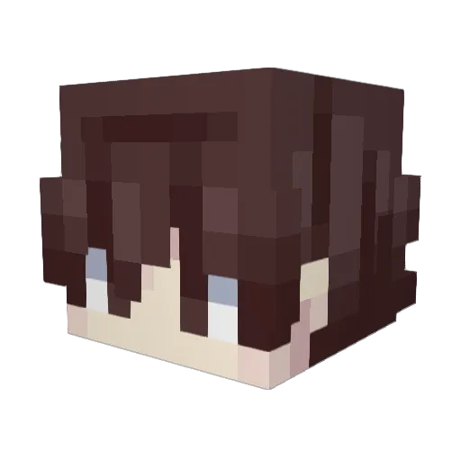 CharlieQuinn95 Minecraft avatar head, 3D render