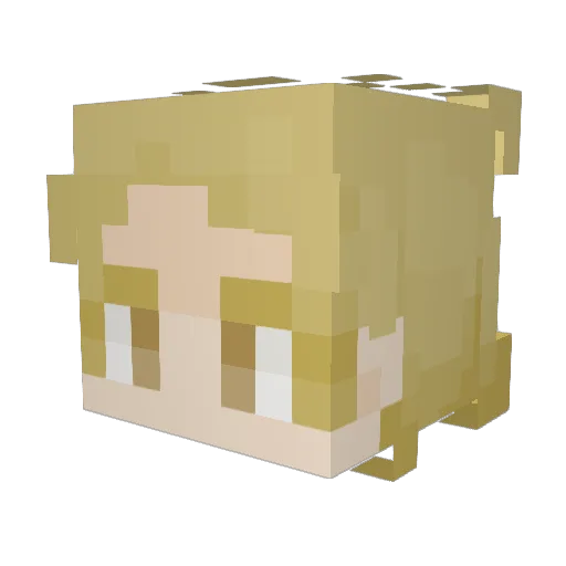 CharlieShean Minecraft avatar head, 3D render
