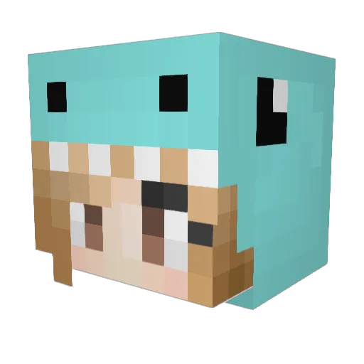 Charlie_Brownie_ Minecraft avatar head, 3D render