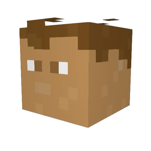Charlie_Kirk3035 Minecraft avatar head, 3D render