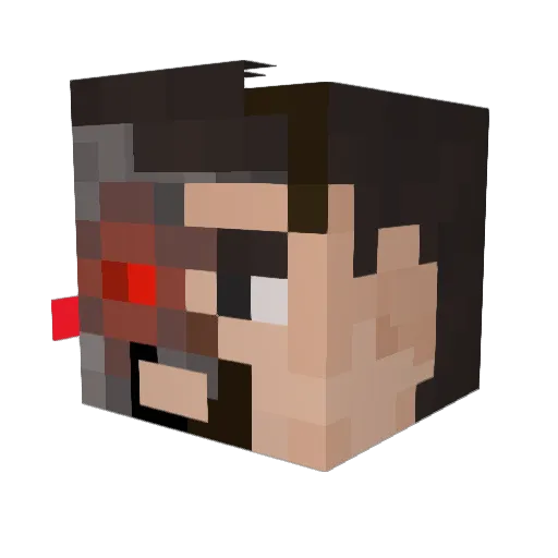 Charlie___Kirk Minecraft avatar head, 3D render