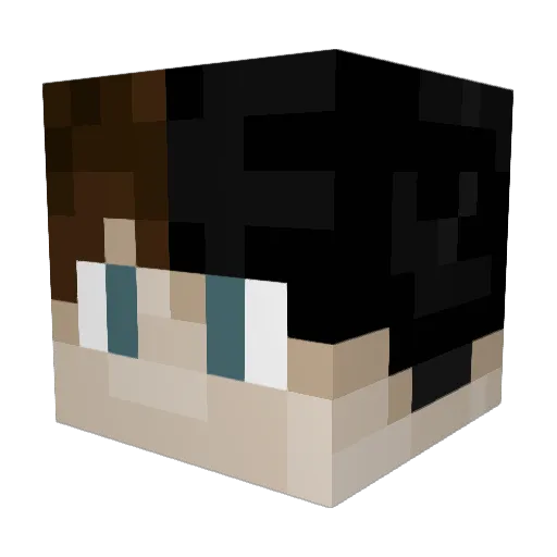 Charlieeeeeeee Minecraft avatar head, 3D render
