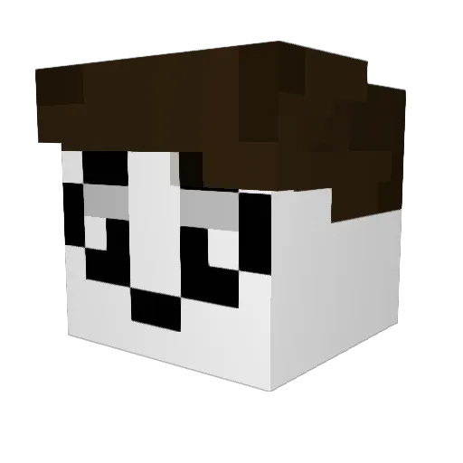 Charliesito Minecraft avatar head, 3D render