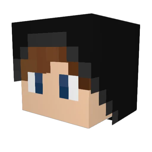 Charlinator420 Minecraft avatar head, 3D render
