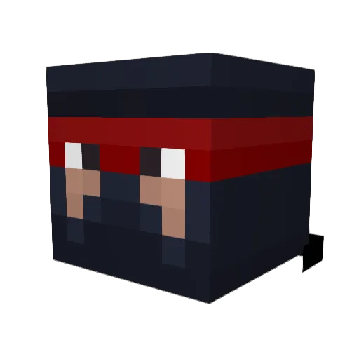 Charlioso Minecraft avatar head, 3D render