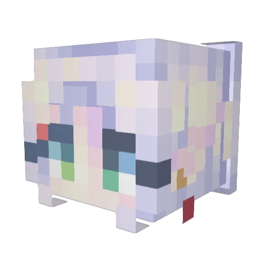Charllier Minecraft avatar head, 3D render