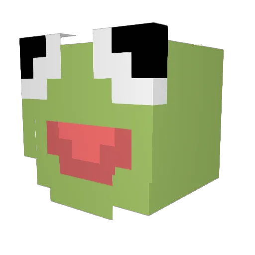 Charloooot Minecraft avatar head, 3D render