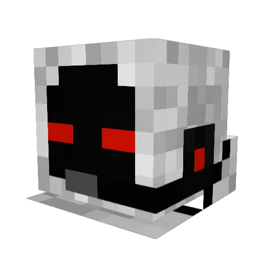 Charlopic Minecraft avatar head, 3D render