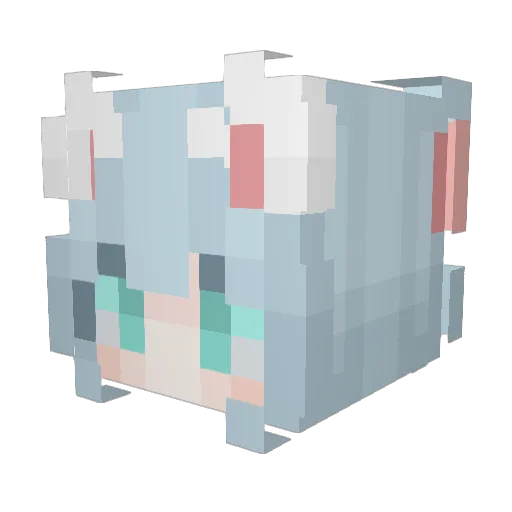Charlotte5875 Minecraft avatar head, 3D render