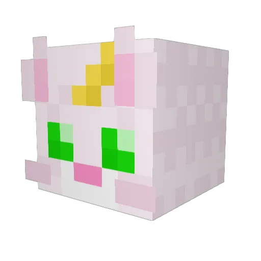 CharlotteC2012 Minecraft avatar head, 3D render