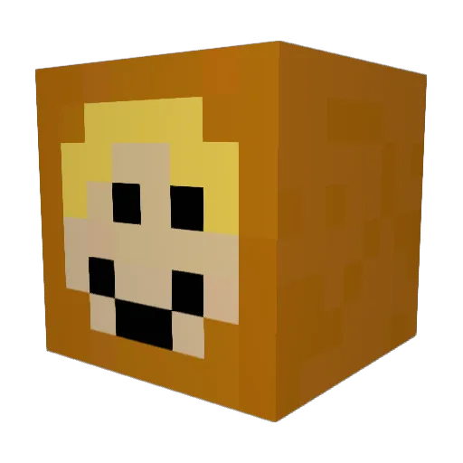 CharlotteLoveys Minecraft avatar head, 3D render
