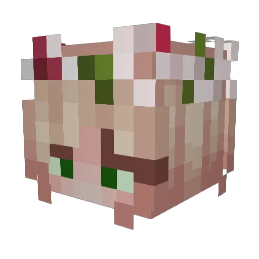 CharlottePants Minecraft avatar head, 3D render