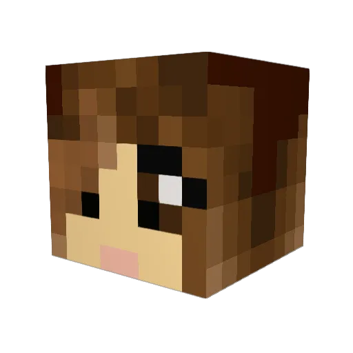Charlotte_Xx_ Minecraft avatar head, 3D render