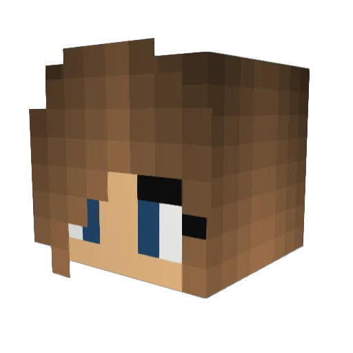 Charlotteinjp Minecraft avatar head, 3D render