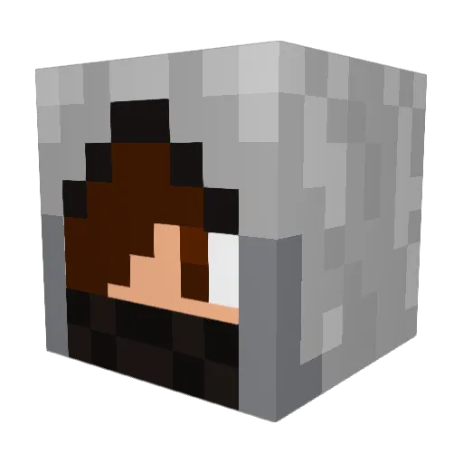 Charls3 Minecraft avatar head, 3D render