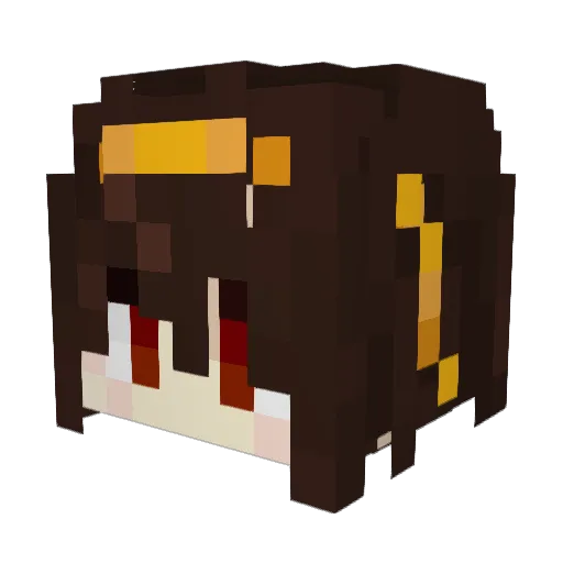 CharlteYT Minecraft avatar head, 3D render