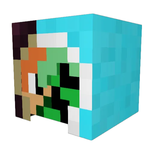 CharlyBoyy124 Minecraft avatar head, 3D render