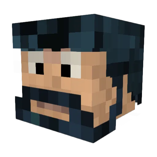 Charly_Brown Minecraft avatar head, 3D render