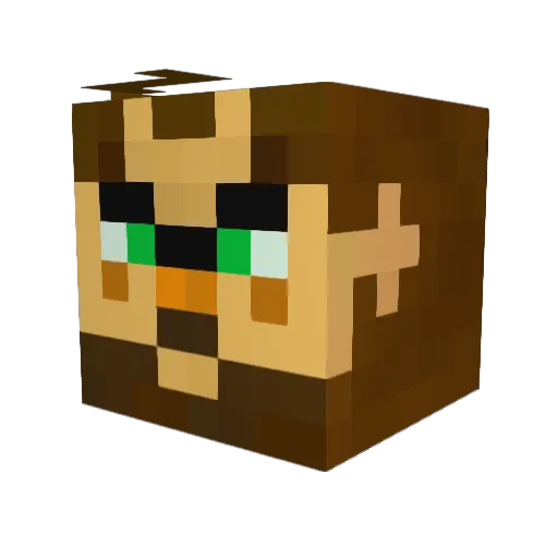 Charly_Fox Minecraft avatar head, 3D render